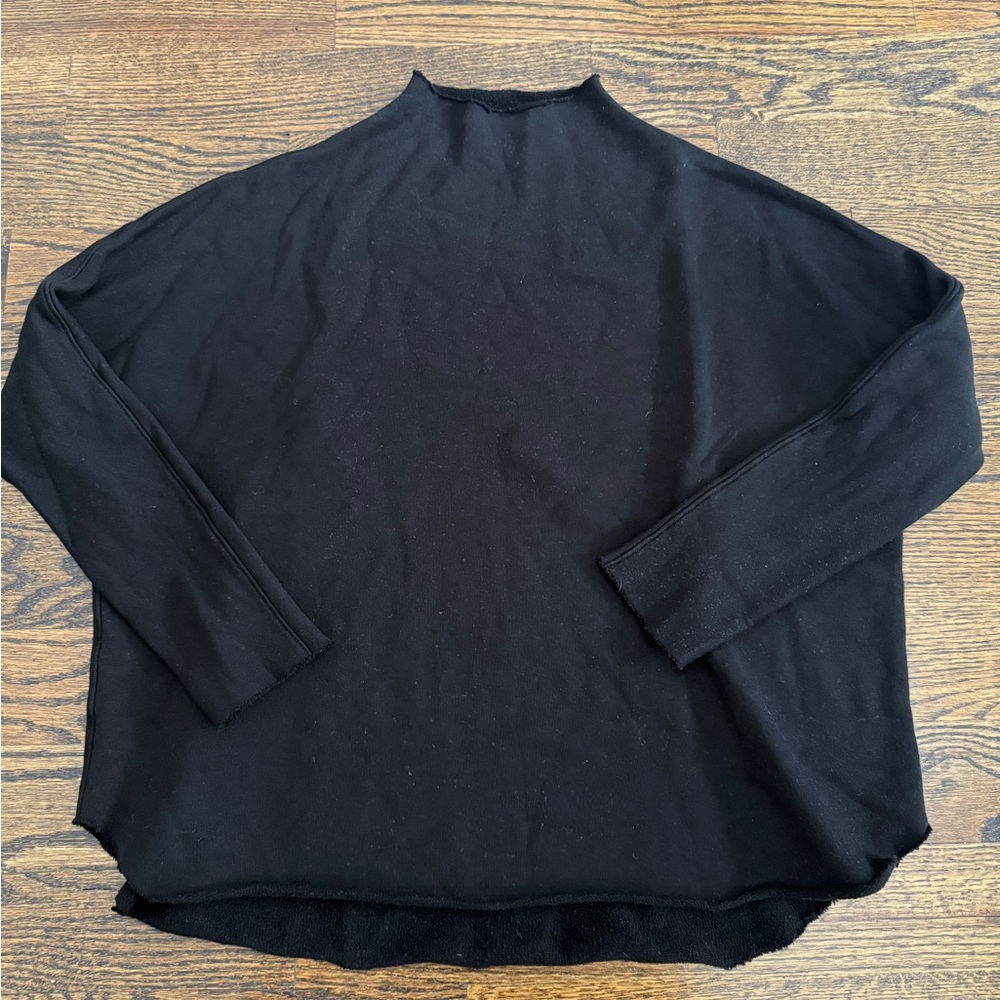 New $228 Frank & Eileen EFFIE Long-Sleeve Funnel Neck Capelet - Picture 2 of 11